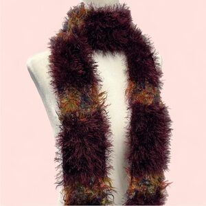SOLD- Multicolour Y2K Fuzzy Scarf